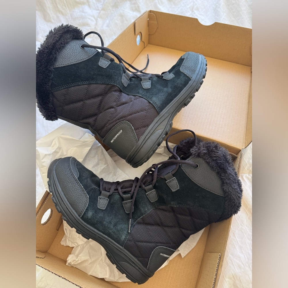 Columbia Women’s Ice Maiden II Boots Winter Boot in Black, great condition